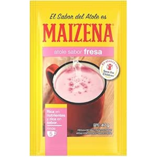 Atole Maizena Sabor Fresa,