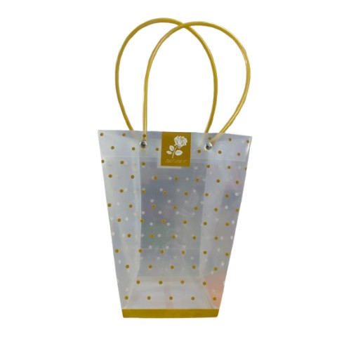 Bolsa De Regalo Transparente Dorado
