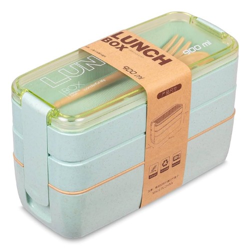Box Lunch 3 Pisos Verde