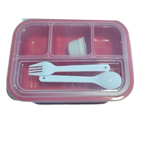 Box Lunch Diviciones Rectangular