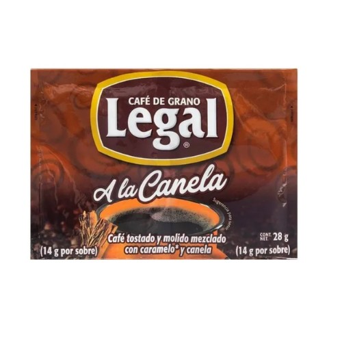 Cafe Legal A La Canela Sobre 28 G