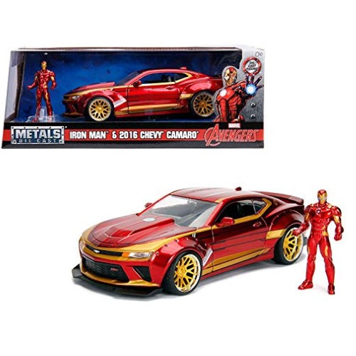 Camaro Con Figura De Iron Man Escala 1:24