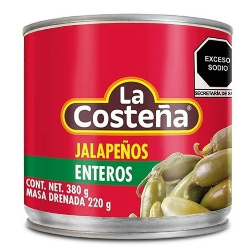 Chiles Jalapeños La Costeña Enteros 380 G