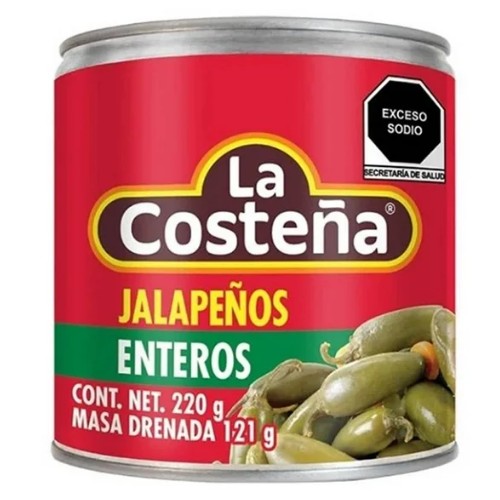 Chiles Jalapeños La Costeña Enteros 220 Gr