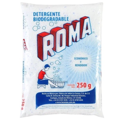 Detergente En Polvo Roma Biodegradable 250 G