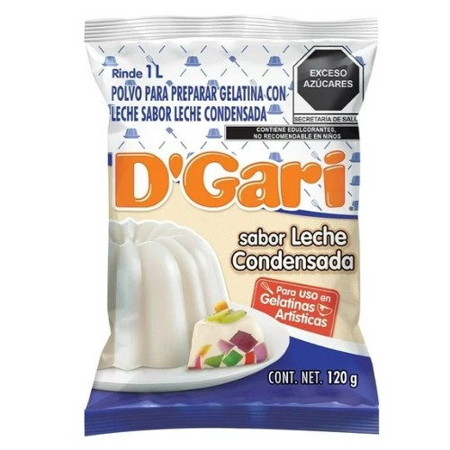 D Gari Gelatina De Leche  Leche Condensada 120 G