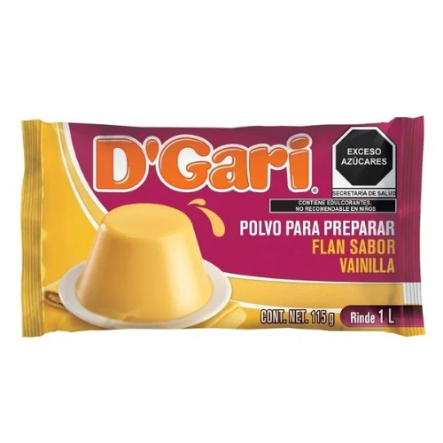 D Gari Polvo Para Flan Sabor Vainilla 115g