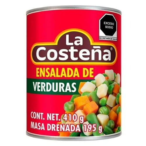 Ensalada De Verduras La Costeña 410g