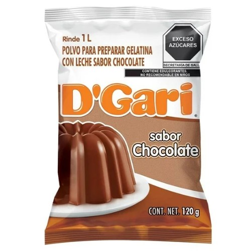 Gelatina D' Gari De Leche Sabor Chocolate 120 G