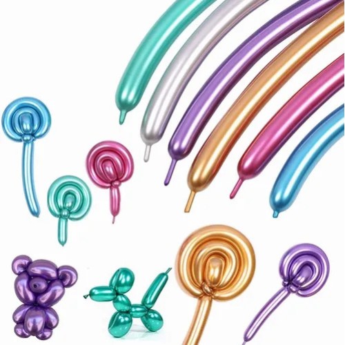 Globos Salchicha Metalicos