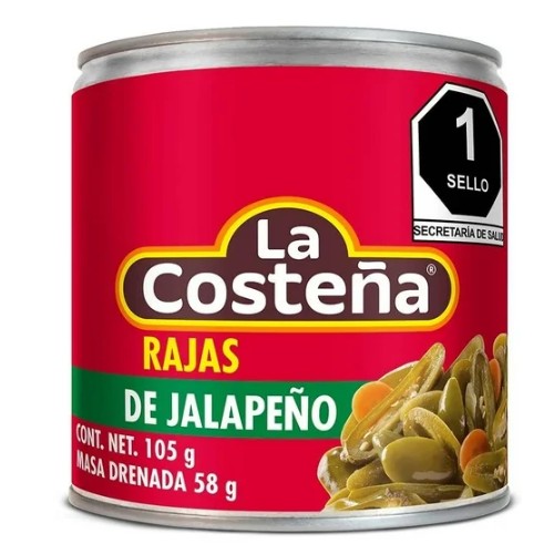 La Costeña Rajas De Jalapeño 105g