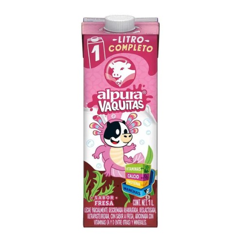 Leche Alpura Sabor Fresa 1l