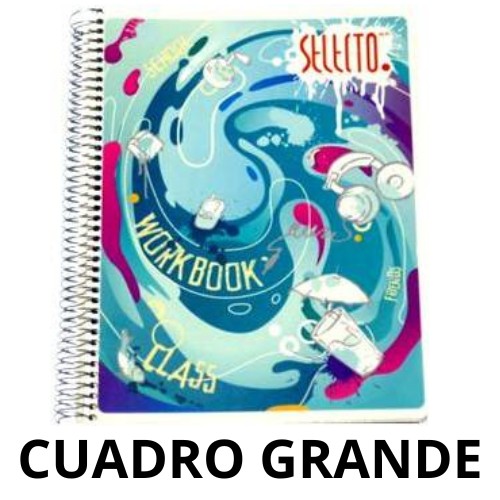 Libreta Selecto Cuadro Grande 200 Hojas