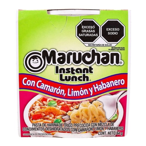 Maruchan Con Camaron, Limón Y Habanero