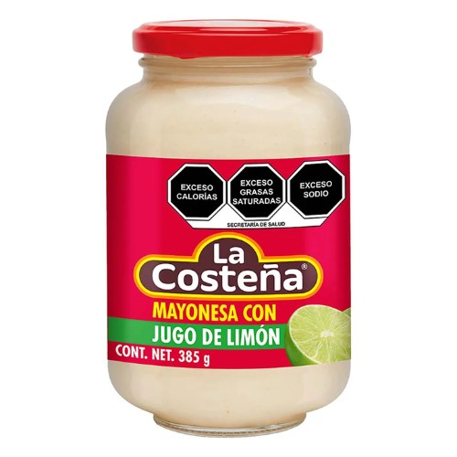 Mayonesa La Costeña Con Jugo De Limón 385g