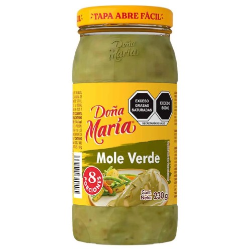 Mole Doña María Verde En Pasta 230g