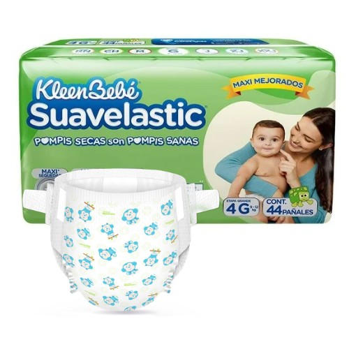 Pañales Kleenbebé Suavelastic Etapa 4 Grande Pieza