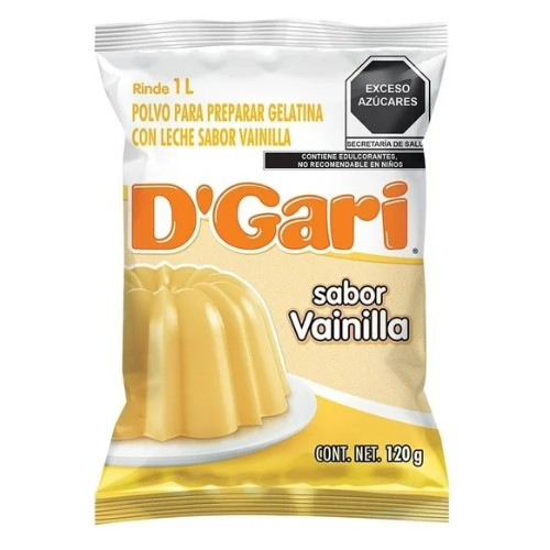 Polvo Para Gelatina De Leche Sabor Vainilla D Gari