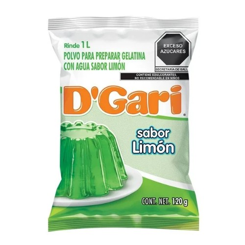 Gelatina D' Gari De Agua Sabor Limon