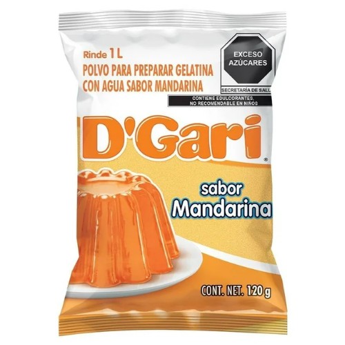 Gelatina D' Gari De Agua Sabor Mandarina