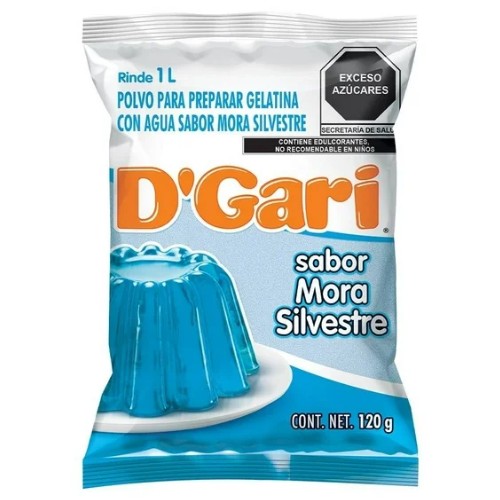 Gelatina D' Gari De Agua Sabor Mora Silvestre