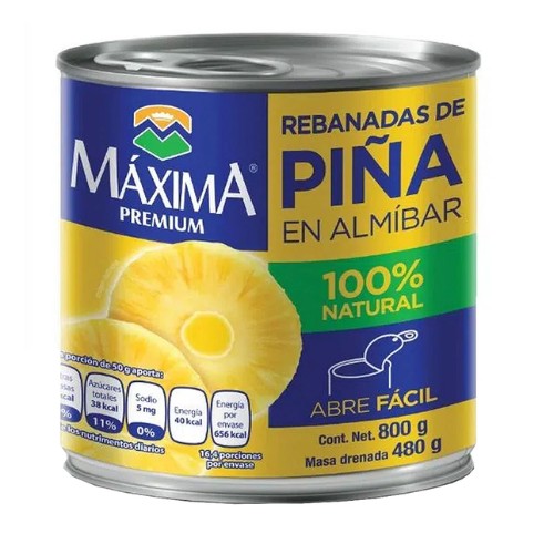 Rebanadas De Piña En Almíbar  Máxima