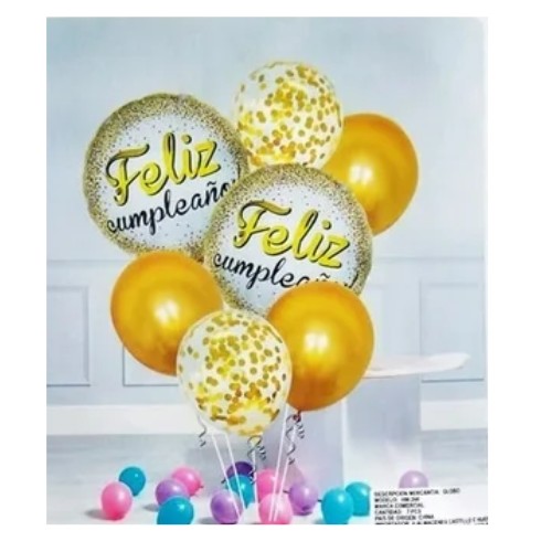 Set 7 Pza Feliz Cumpleaños