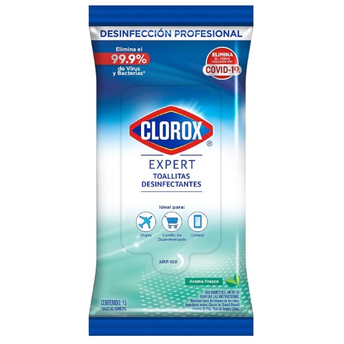 Toallas Clorox 15 Pzas