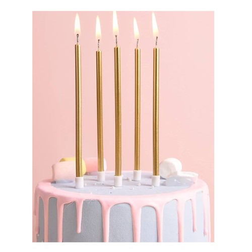 Vela De Cumpleaños Metalizada