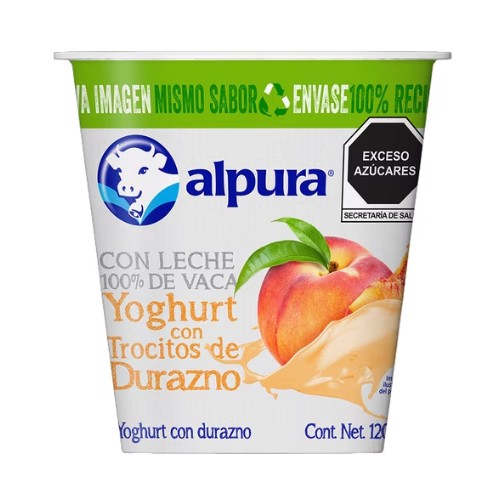Yogurt Alpura Durazno 125g